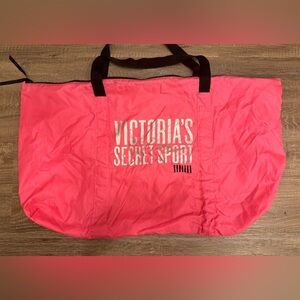 Victorias secret sport Gym duffel pink Zipper 
large Yoga Mat Bag/Tote Bag